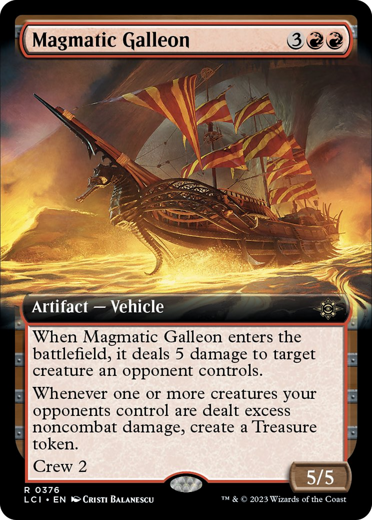 Magmatic Galleon (Extended Art) [The Lost Caverns of Ixalan] | Silver Goblin
