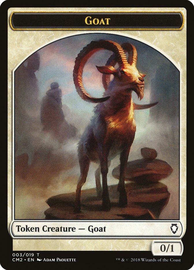 Goat Token [Commander Anthology Volume II Tokens] | Silver Goblin