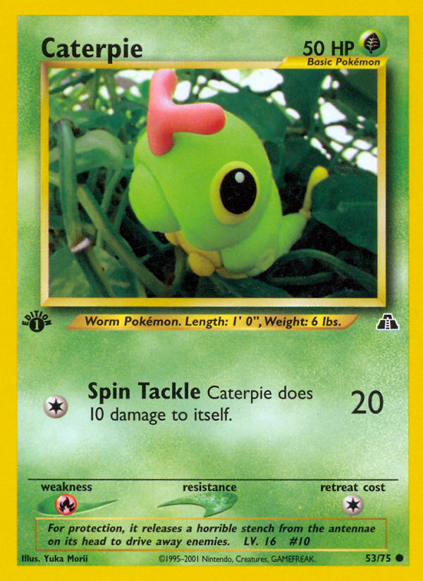 Caterpie (53/75) [Neo Discovery 1st Edition] | Silver Goblin