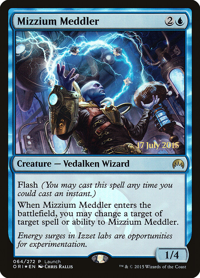 Mizzium Meddler (Launch) [Magic Origins Promos] | Silver Goblin