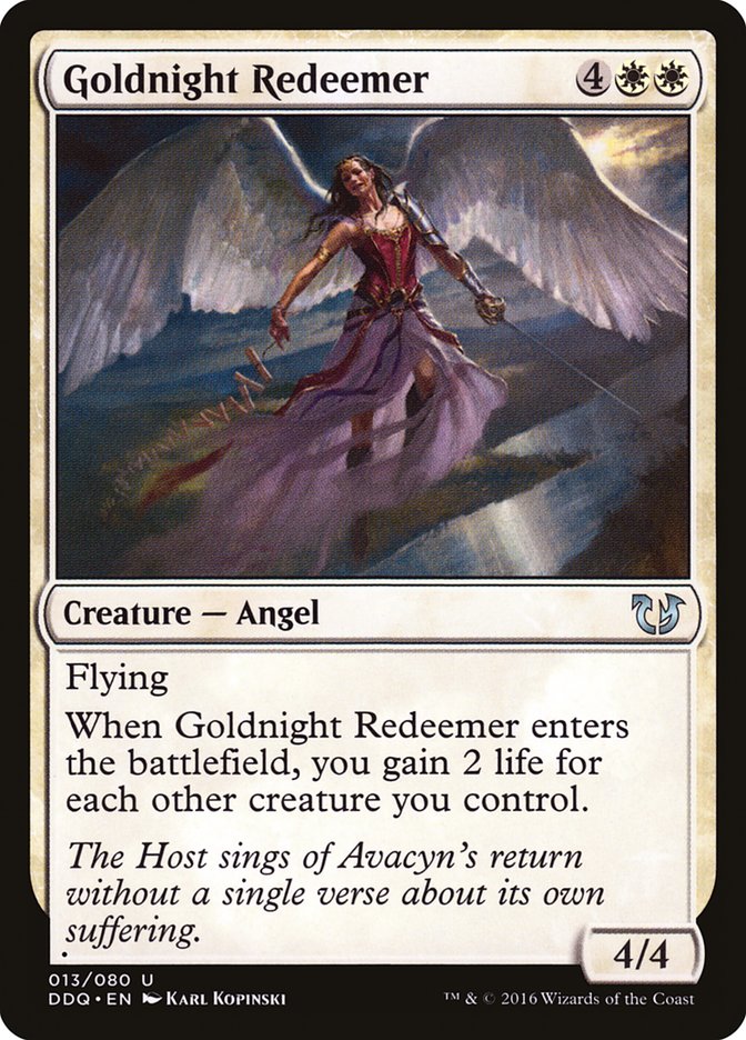 Goldnight Redeemer [Duel Decks: Blessed vs. Cursed] | Silver Goblin