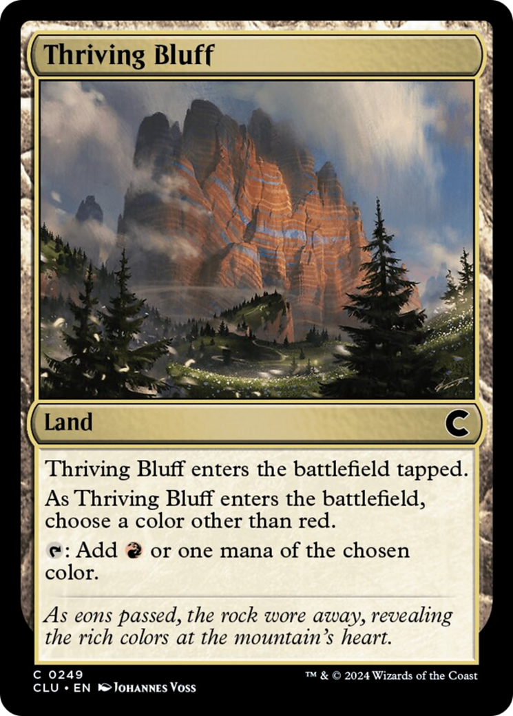Thriving Bluff [Ravnica: Clue Edition] | Silver Goblin