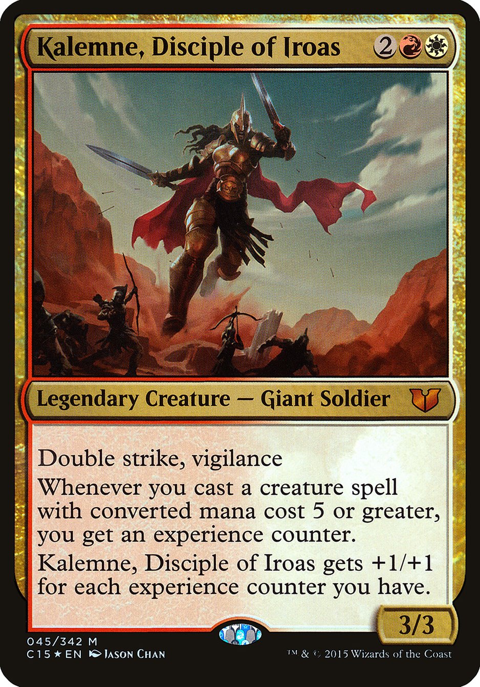 Kalemne, Disciple of Iroas (Oversized) [Commander 2015 Oversized] | Silver Goblin