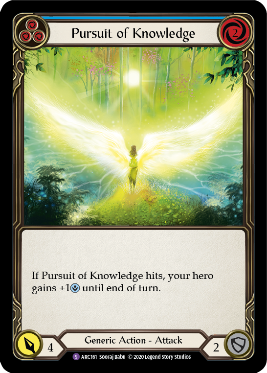 Pursuit of Knowledge [U-ARC161] (Arcane Rising Unlimited)  Unlimited Rainbow Foil | Silver Goblin