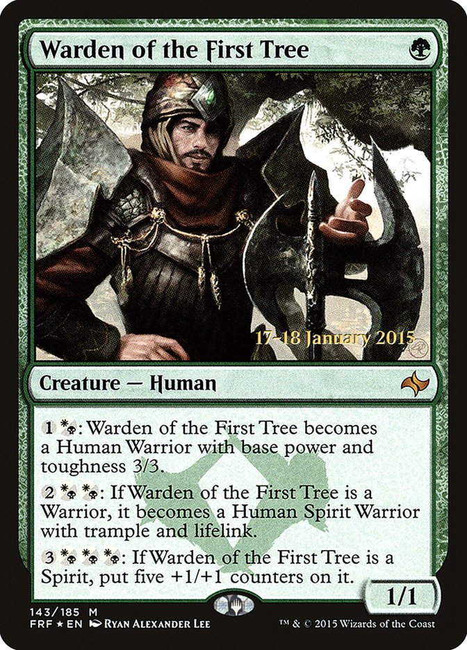 Warden of the First Tree [Fate Reforged Prerelease Promos] | Silver Goblin