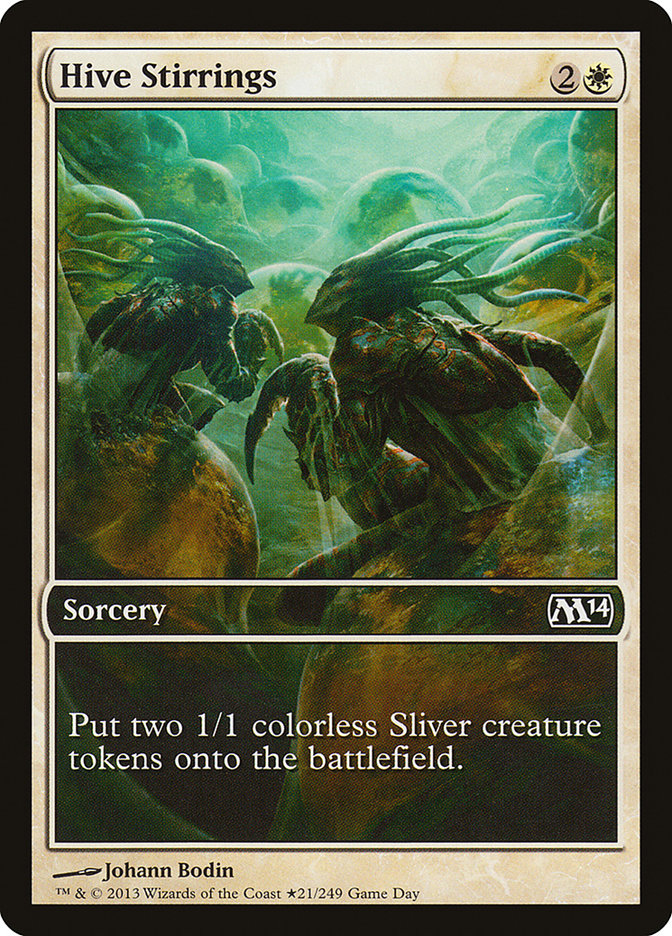 Hive Stirrings (Game Day) [Magic 2014 Promos] | Silver Goblin