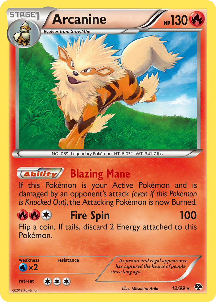 Arcanine (12/99) [Black & White: Next Destinies] | Silver Goblin