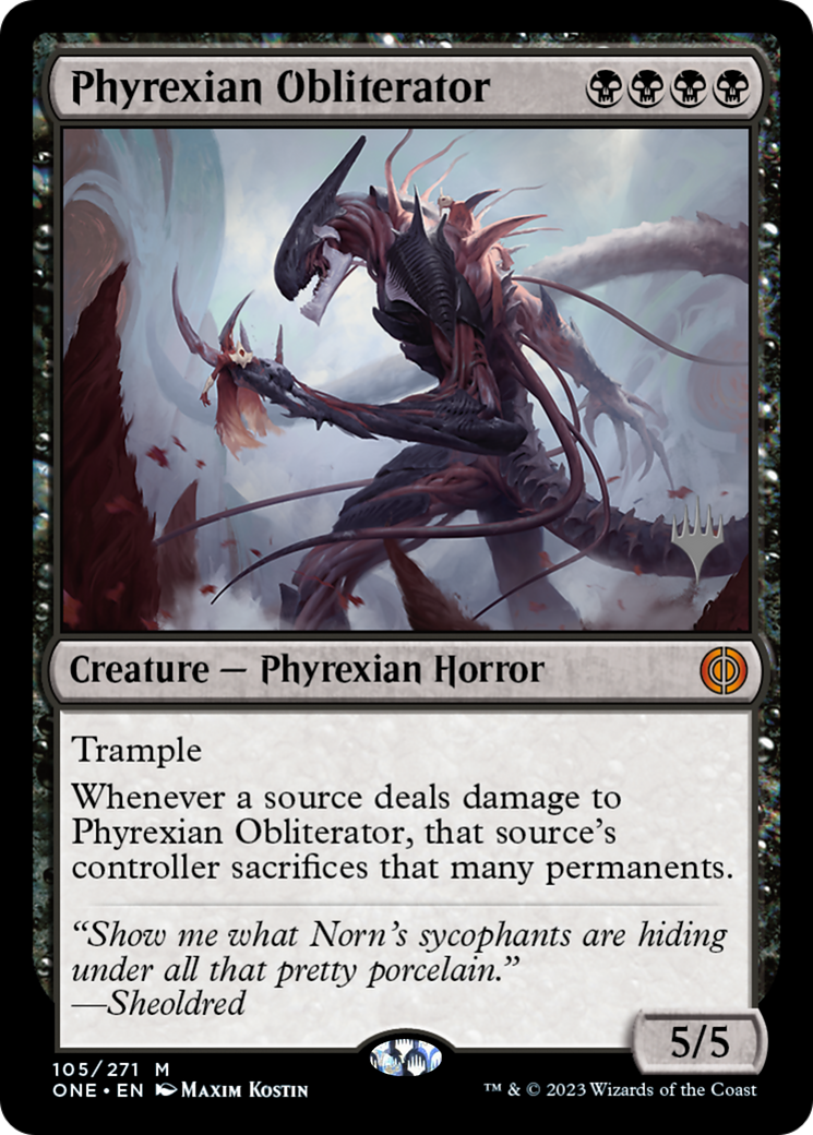 Phyrexian Obliterator (Promo Pack) [Phyrexia: All Will Be One Promos] | Silver Goblin