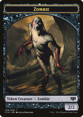 Ob Nixilis of the Black Oath Emblem // Zombie (016/036) Double-Sided Token [Commander 2014 Tokens] | Silver Goblin