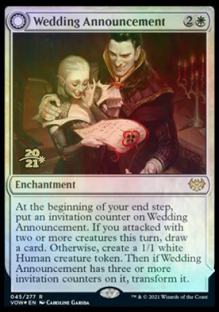 Wedding Announcement // Wedding Festivity [Innistrad: Crimson Vow Prerelease Promos] | Silver Goblin
