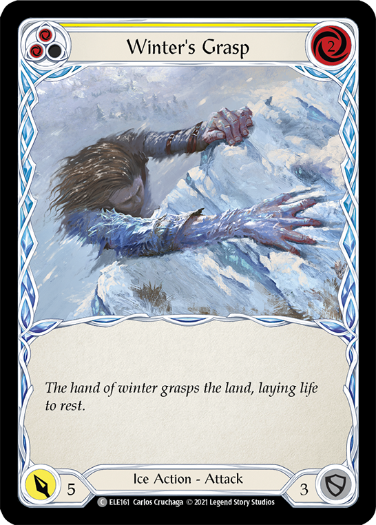 Winter's Grasp (Yellow) [ELE161] (Tales of Aria)  1st Edition Normal | Silver Goblin
