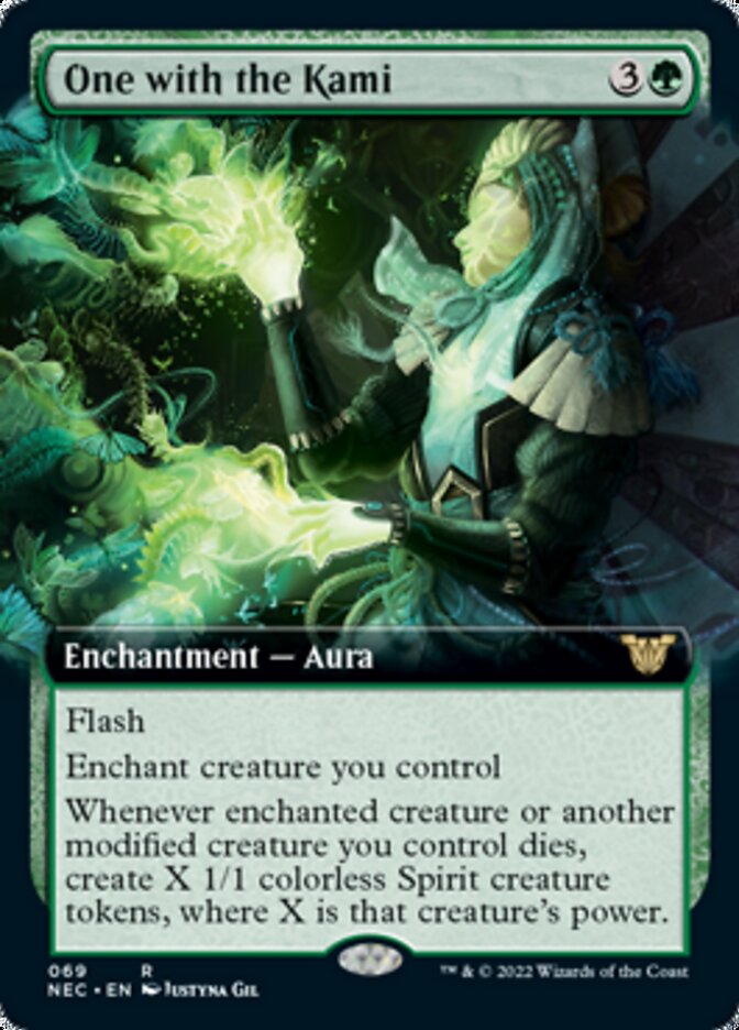 One with the Kami (Extended Art) [Kamigawa: Neon Dynasty Commander] | Silver Goblin