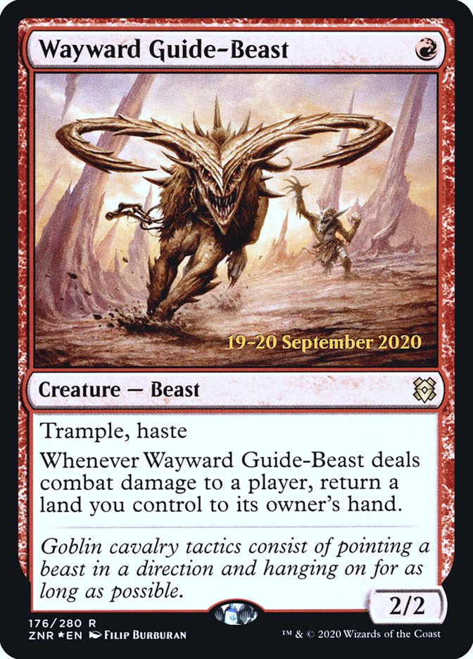 Wayward Guide-Beast [Zendikar Rising Prerelease Promos] | Silver Goblin
