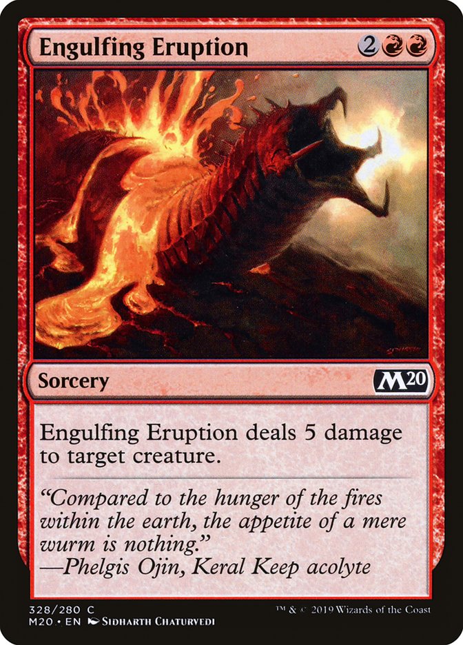 Engulfing Eruption [Core Set 2020] | Silver Goblin