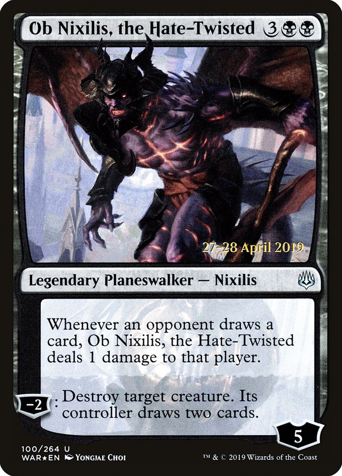 Ob Nixilis, the Hate-Twisted [War of the Spark Prerelease Promos] | Silver Goblin