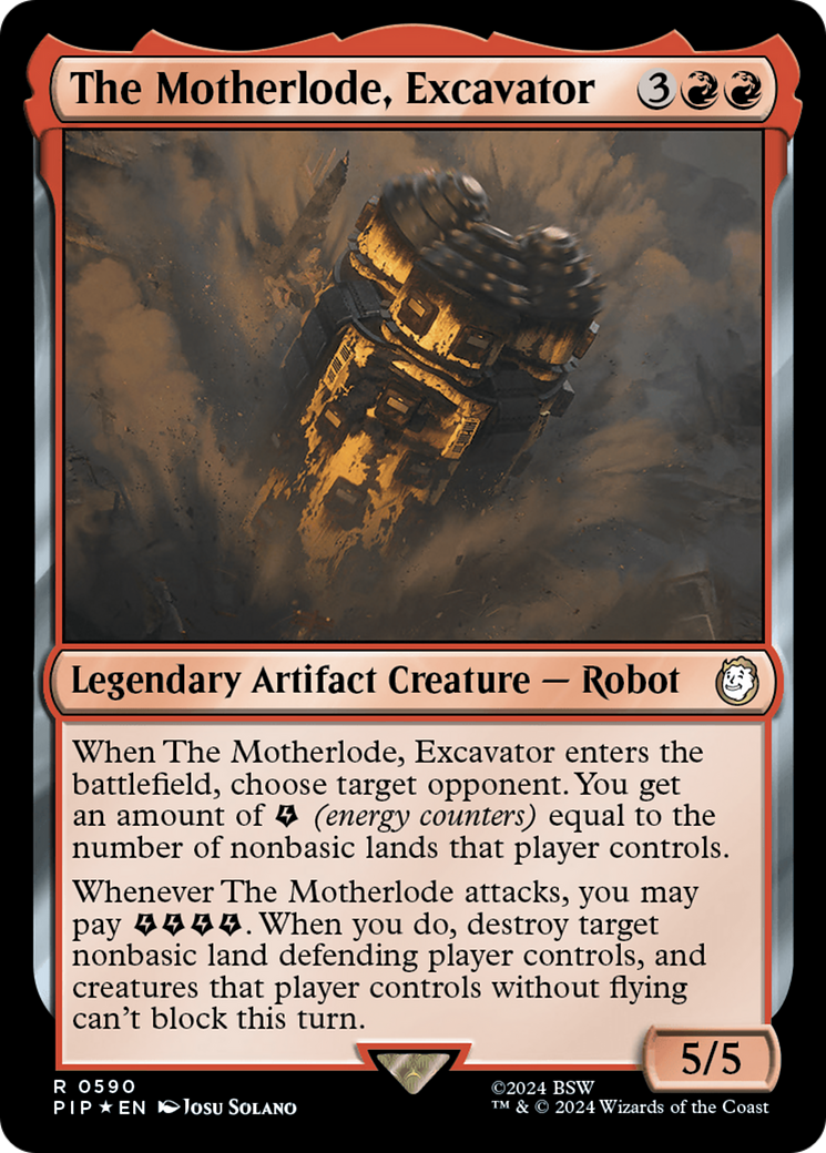 The Motherlode, Excavator (Surge Foil) [Fallout] | Silver Goblin