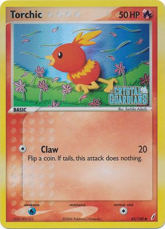 Torchic (65/100) (Stamped) [EX: Crystal Guardians] | Silver Goblin
