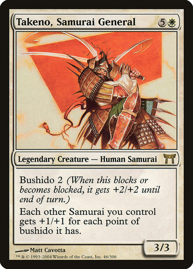 Takeno, Samurai General [Champions of Kamigawa] | Silver Goblin