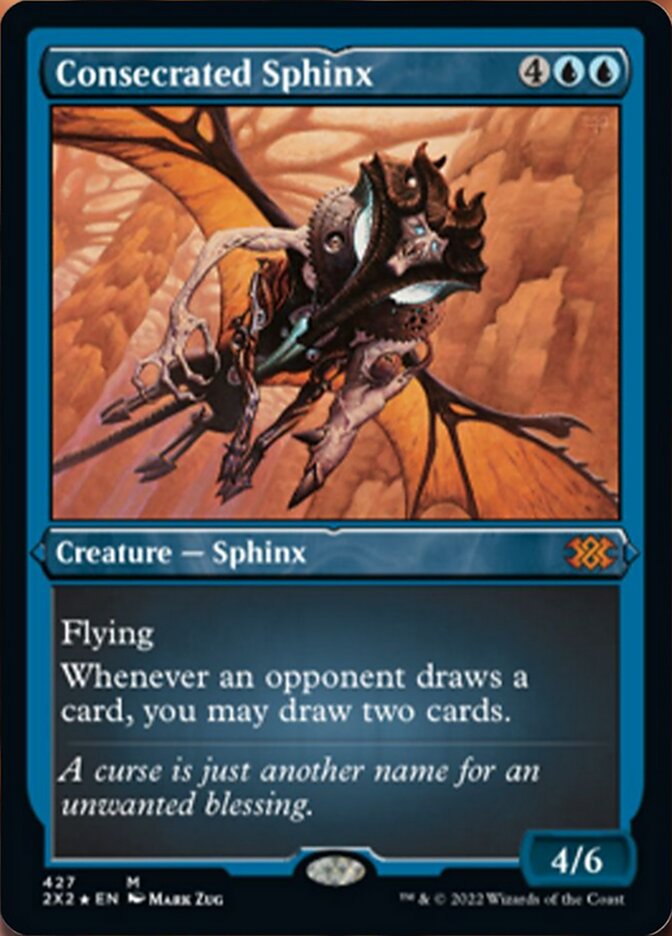 Consecrated Sphinx (Foil Etched) [Double Masters 2022] | Silver Goblin