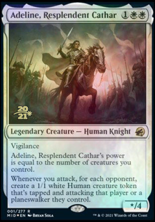Adeline, Resplendent Cathar [Innistrad: Midnight Hunt Prerelease Promos] | Silver Goblin