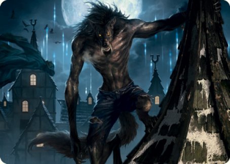 Stalking Predator Art Card [Innistrad: Midnight Hunt Art Series] | Silver Goblin