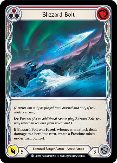 Blizzard Bolt (Red) [LXI022] (Tales of Aria Lexi Blitz Deck)  1st Edition Normal | Silver Goblin