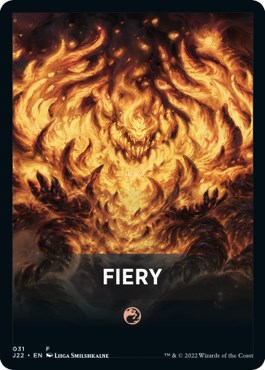 Fiery Theme Card [Jumpstart 2022 Front Cards] | Silver Goblin