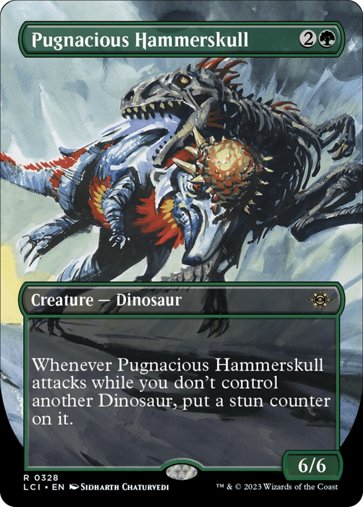 Pugnacious Hammerskull (Borderless) [The Lost Caverns of Ixalan] | Silver Goblin