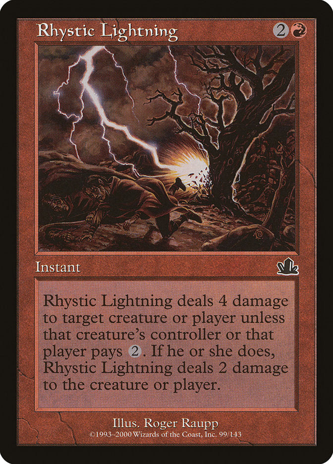 Rhystic Lightning [Prophecy] | Silver Goblin