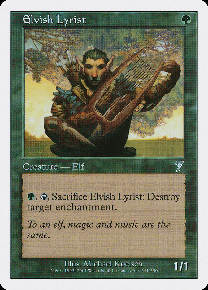 Elvish Lyrist [Seventh Edition] | Silver Goblin