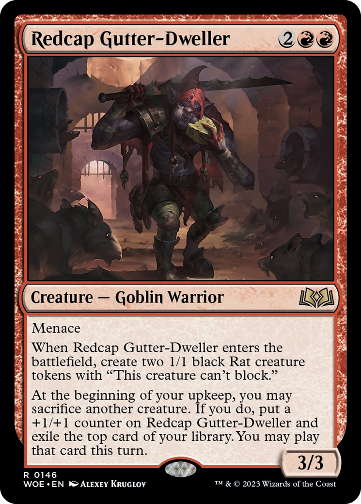 Redcap Gutter-Dweller [Wilds of Eldraine] | Silver Goblin