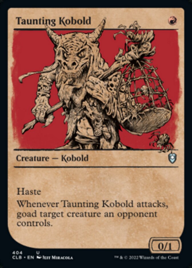 Taunting Kobold (Showcase) [Commander Legends: Battle for Baldur's Gate] | Silver Goblin