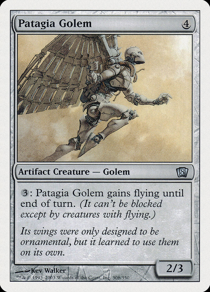 Patagia Golem [Eighth Edition] | Silver Goblin