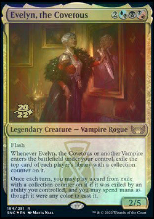 Evelyn, the Covetous [Streets of New Capenna Prerelease Promos] | Silver Goblin