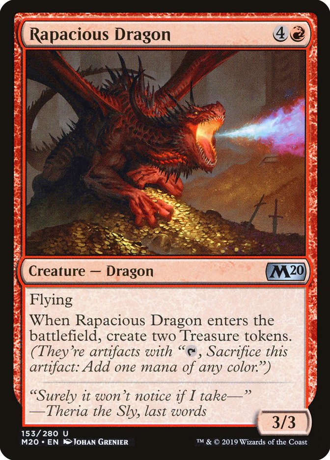 Rapacious Dragon [Core Set 2020] | Silver Goblin