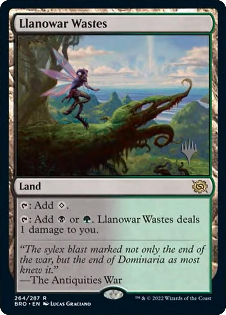 Llanowar Wastes (Promo Pack) [The Brothers' War Promos] | Silver Goblin