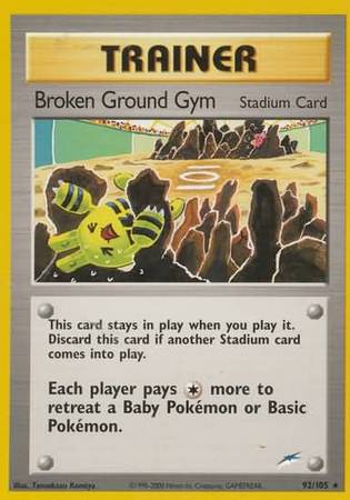 Broken Ground Gym (92/105) [Neo Destiny Unlimited] | Silver Goblin