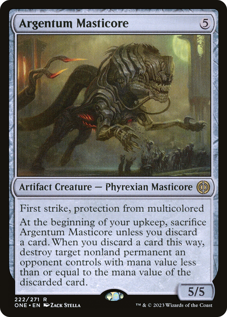 Argentum Masticore [Phyrexia: All Will Be One] | Silver Goblin