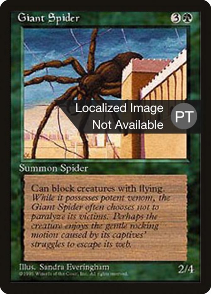 Giant Spider [Fourth Edition (Foreign Black Border)] | Silver Goblin