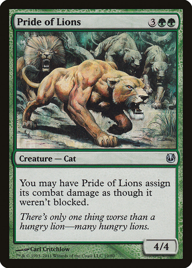 Pride of Lions [Duel Decks: Ajani vs. Nicol Bolas] | Silver Goblin