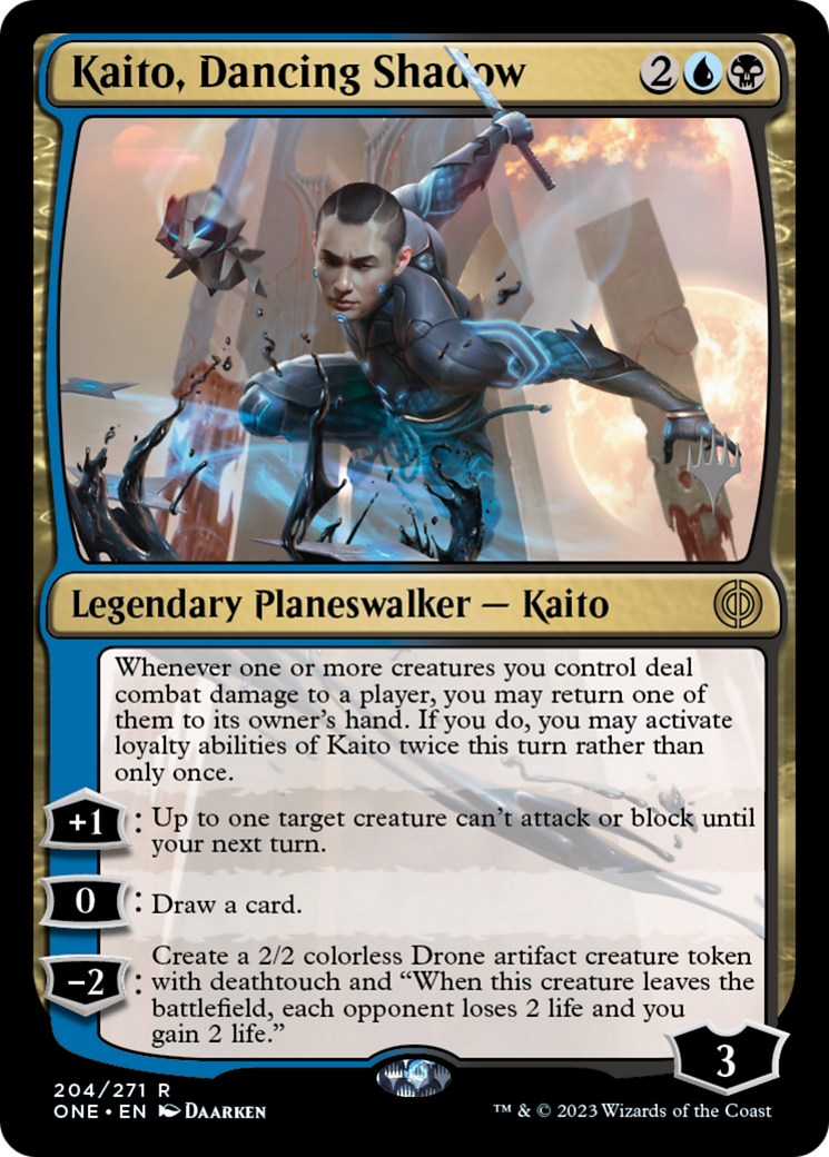 Kaito, Dancing Shadow (Promo Pack) [Phyrexia: All Will Be One Promos] | Silver Goblin