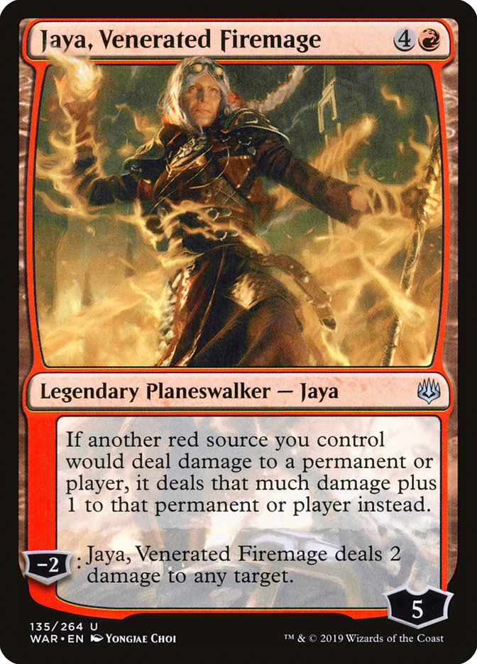 Jaya, Venerated Firemage [War of the Spark] | Silver Goblin