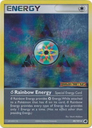 Rainbow Energy (88/101)(Delta Species) (Stamped) [EX: Dragon Frontiers] | Silver Goblin