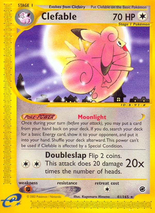 Clefable (41/165) [Expedition: Base Set] | Silver Goblin