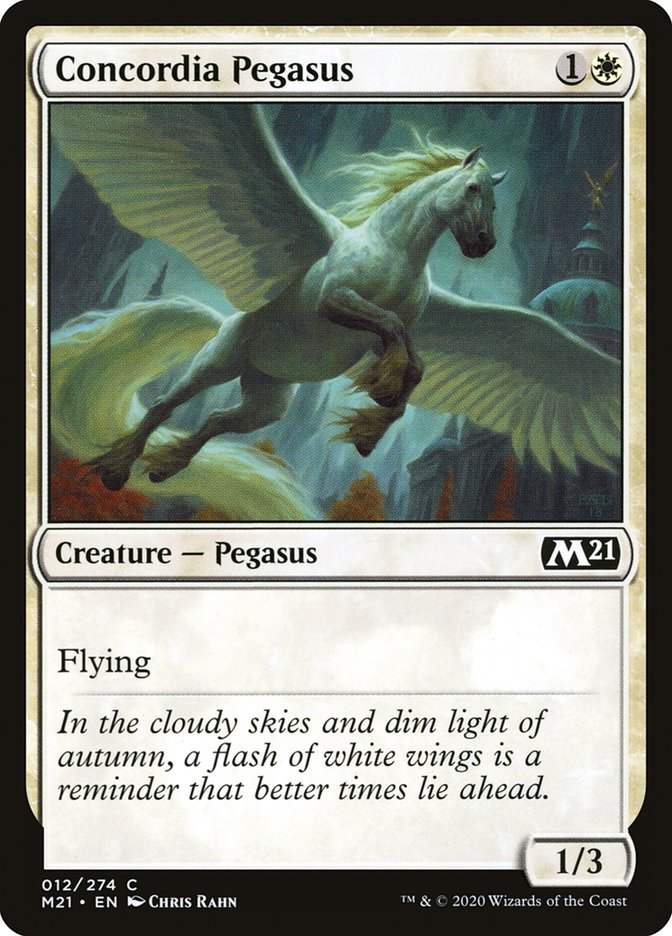 Concordia Pegasus [Core Set 2021] | Silver Goblin