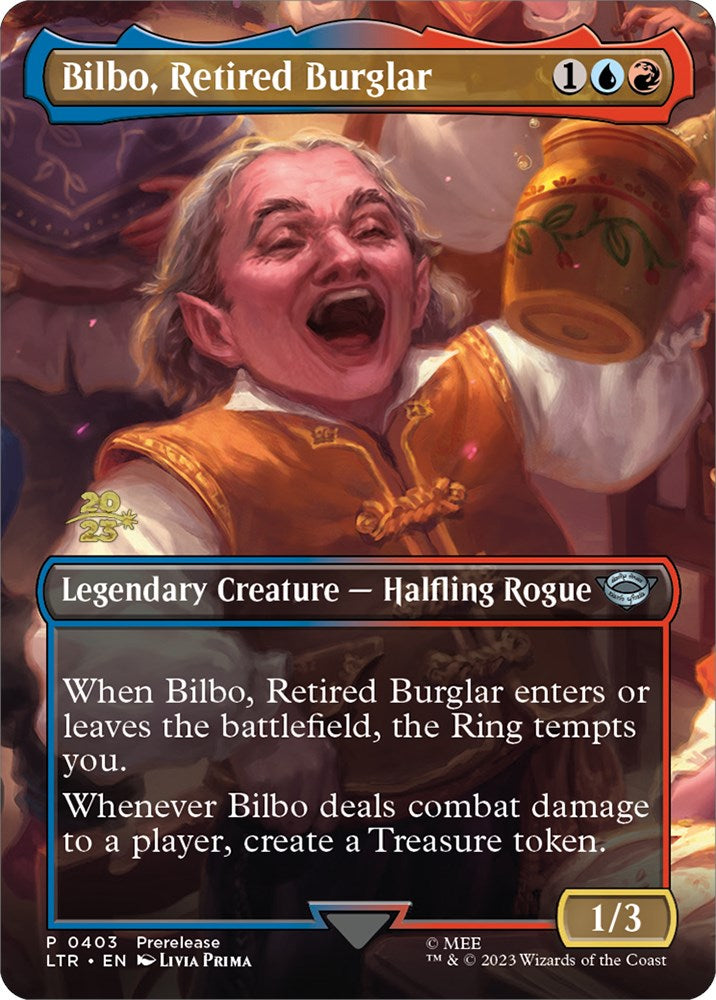 Bilbo, Retired Burglar [The Lord of the Rings: Tales of Middle-Earth Prerelease Promos] | Silver Goblin