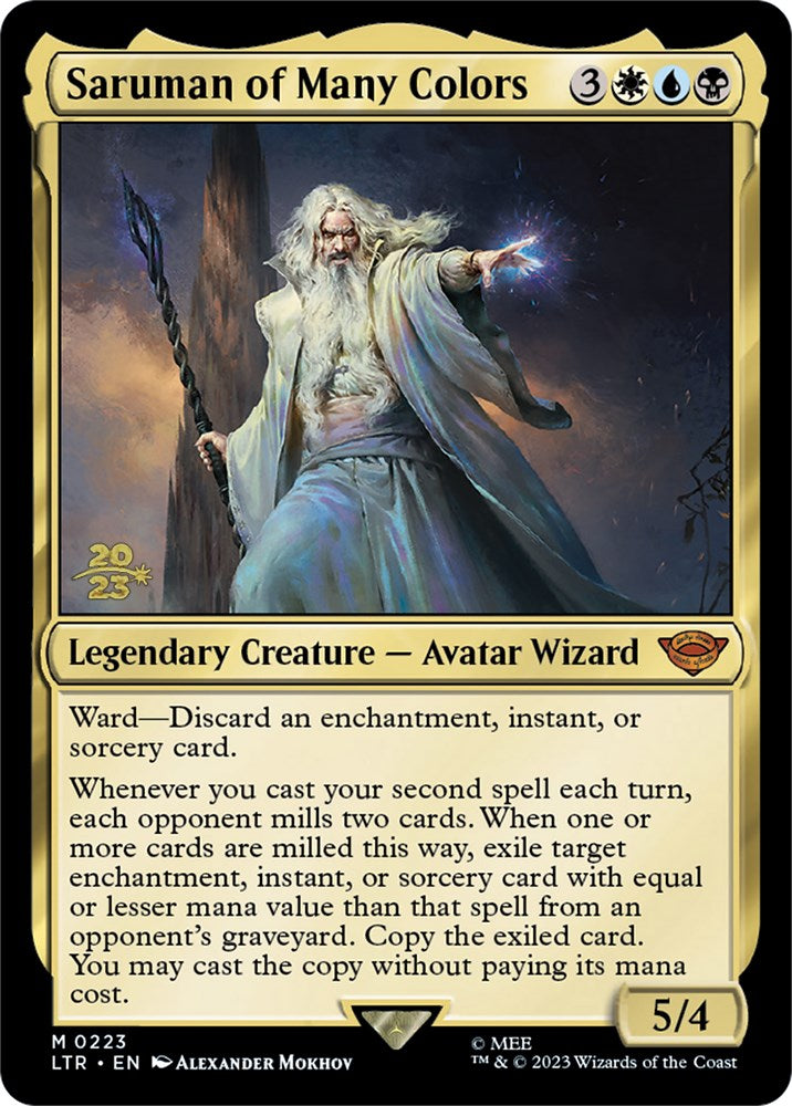 Saruman of Many Colors [The Lord of the Rings: Tales of Middle-Earth Prerelease Promos] | Silver Goblin