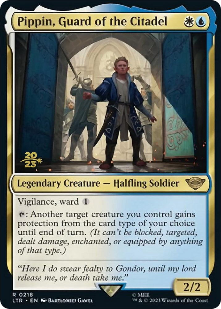 Pippin, Guard of the Citadel [The Lord of the Rings: Tales of Middle-Earth Prerelease Promos] | Silver Goblin