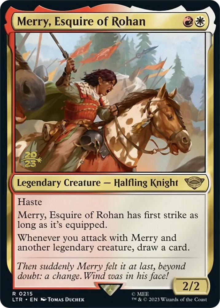 Merry, Esquire of Rohan [The Lord of the Rings: Tales of Middle-Earth Prerelease Promos] | Silver Goblin