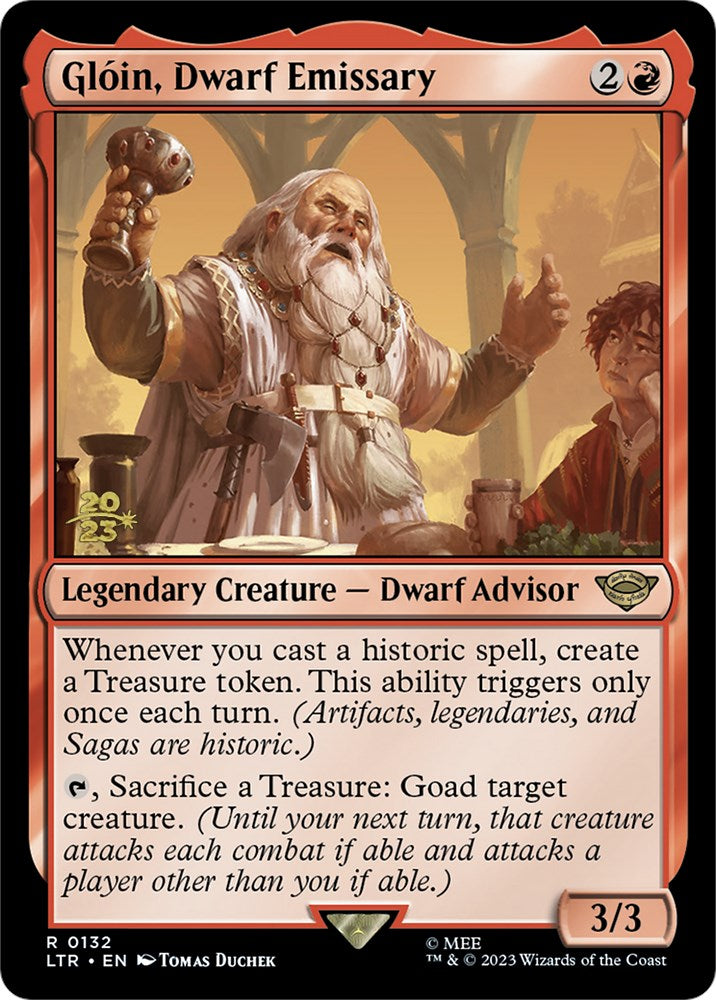 Gloin, Dwarf Emissary [The Lord of the Rings: Tales of Middle-Earth Prerelease Promos] | Silver Goblin